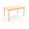 SP stół prostokątny z kolorowym obrzeżem