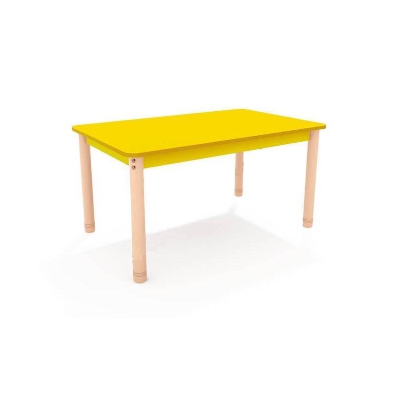 Stół prostokątny z kolorowym blatem
