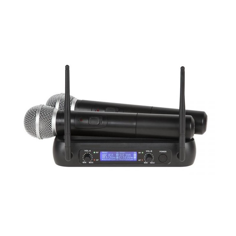 Mikrofony bezprzewodowe do ręki 2 kanały LD-358